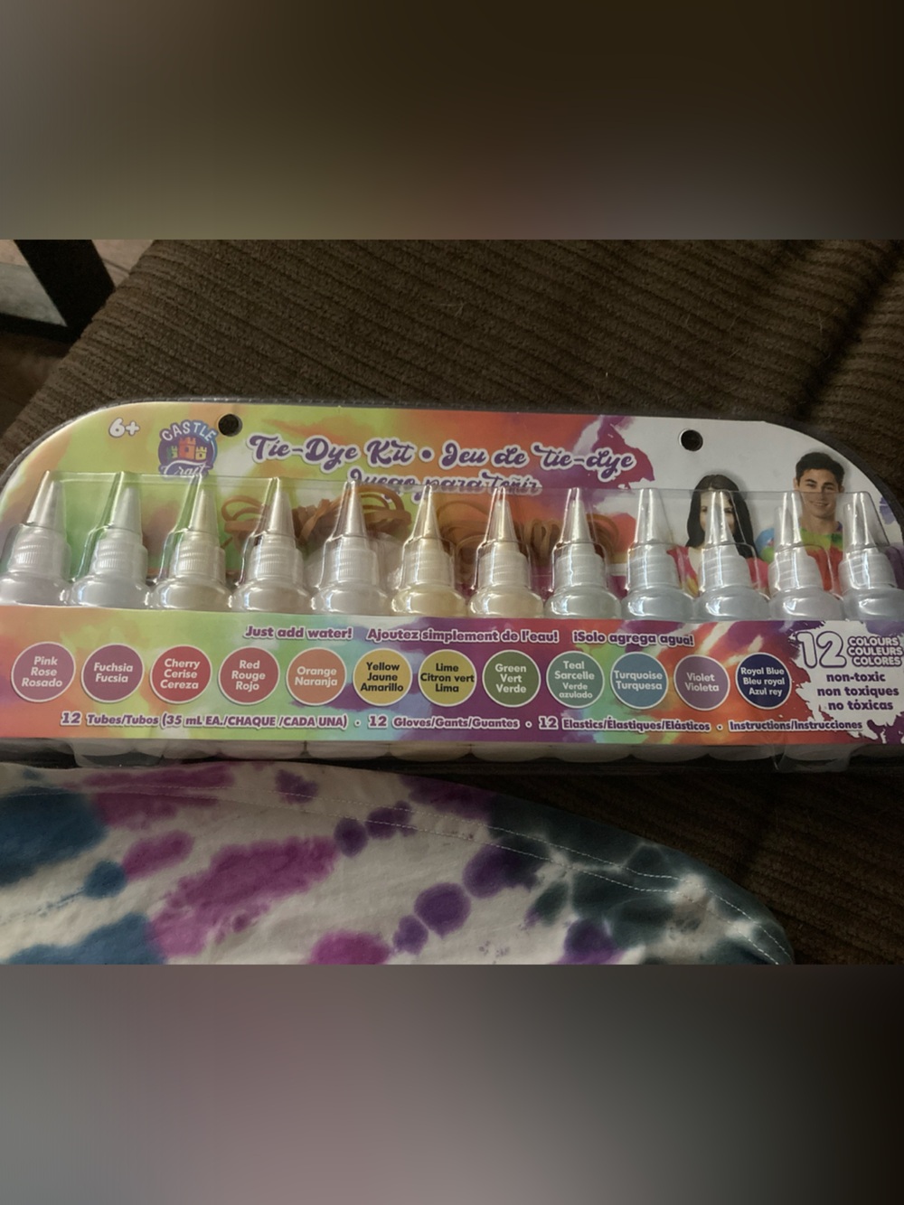 Castle Toy Tie-Dye Kit - 12 Color Assortment (Multicolor)